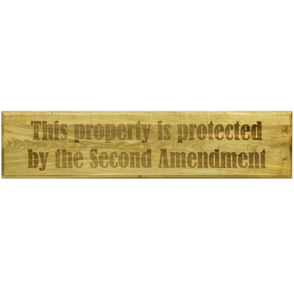 This Property Is Protected by the Second Amendment Sign